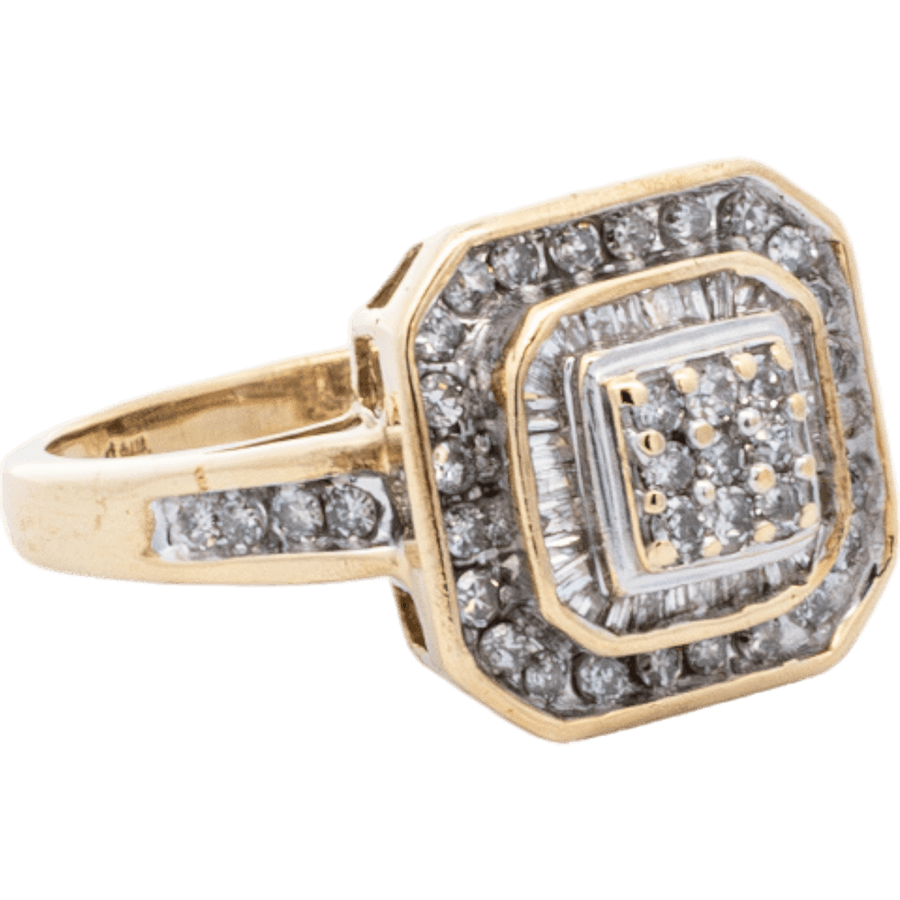 Picture of  Ring 10K Two Toned Gold 60 Diamonds