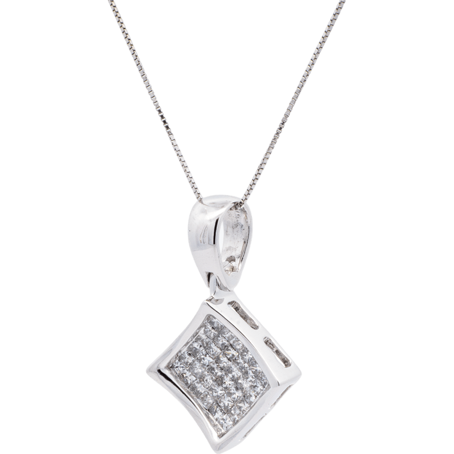 Picture of  Pendant 14K White Gold 36 Diamonds