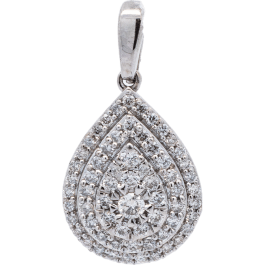  Pendant 14K White Gold 63 Diamonds