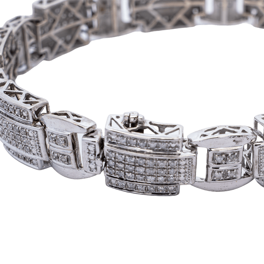 Picture of  Bracelet 10k White Gold 319 Diamonds