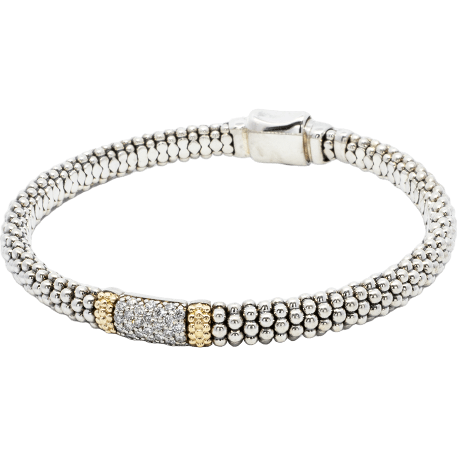 LAGOS Bracelet 18k White Gold 30 Diamonds