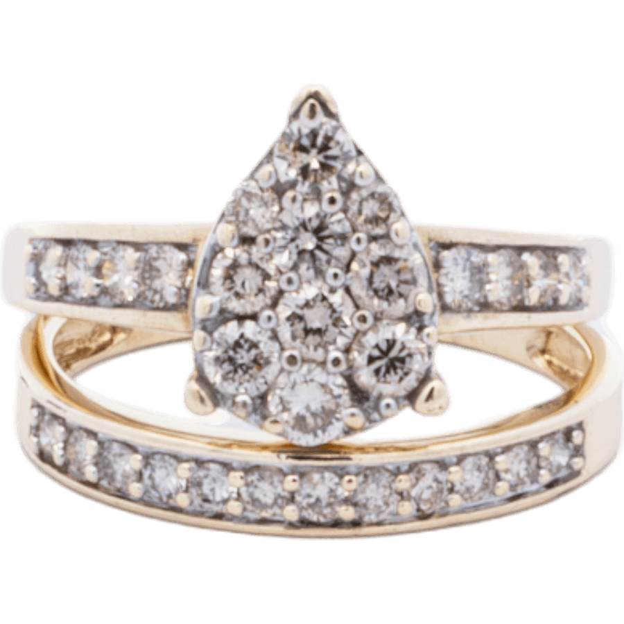  Ring 10k Yellow Gold With 0.78 Carats Of Diamonds