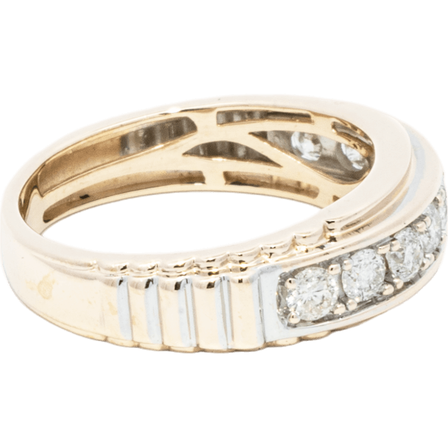 Picture of  Ring 10k Yellow Gold 9 Diamonds