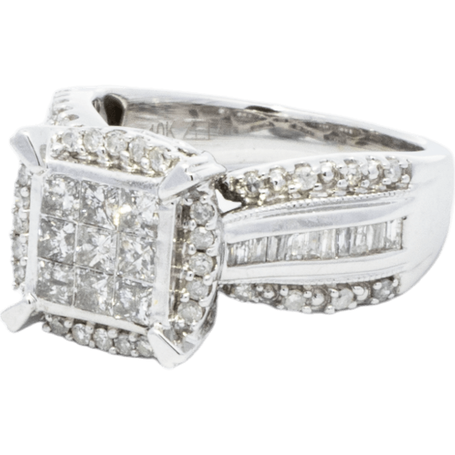 Picture of  Ring 10k White Gold 65 Diamonds