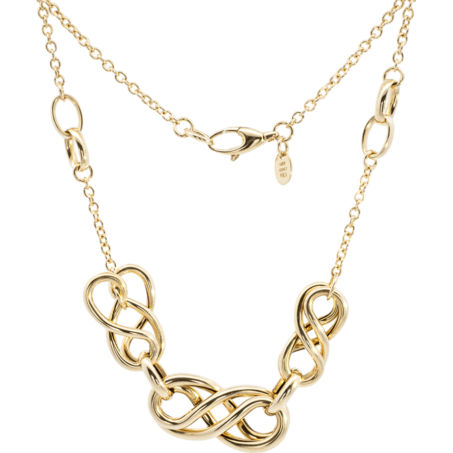  Necklace 14k Two Toned Gold