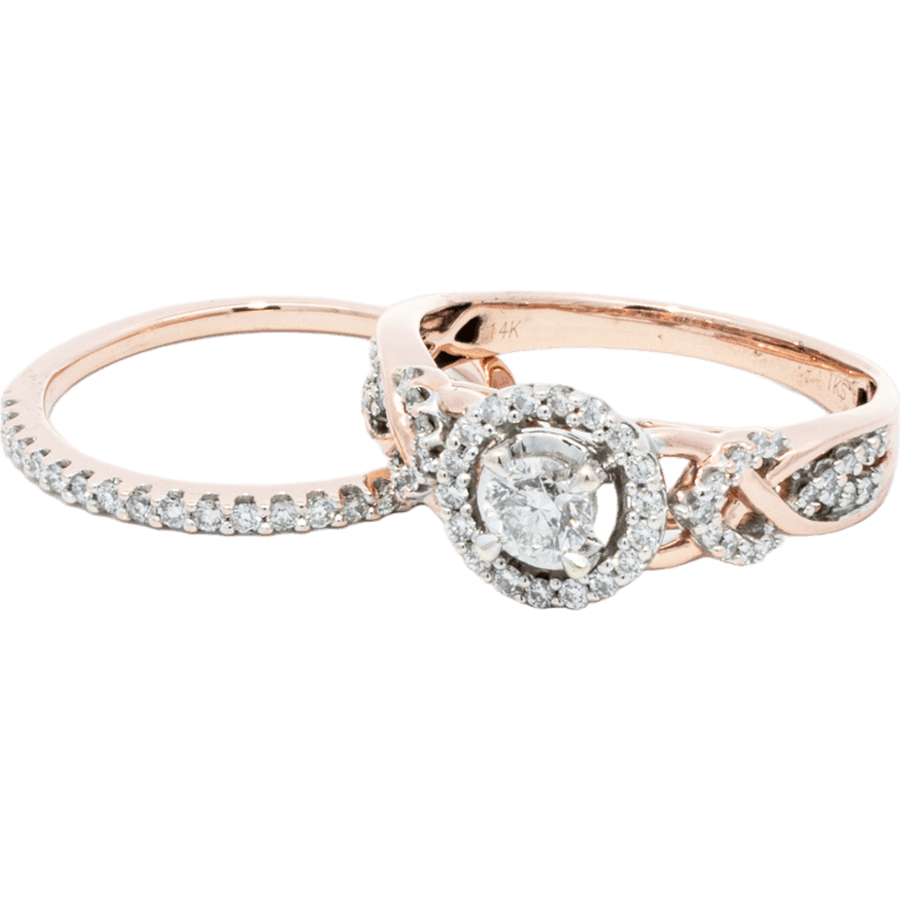 Picture of  Ring 14k Rose Gold 75 Diamonds