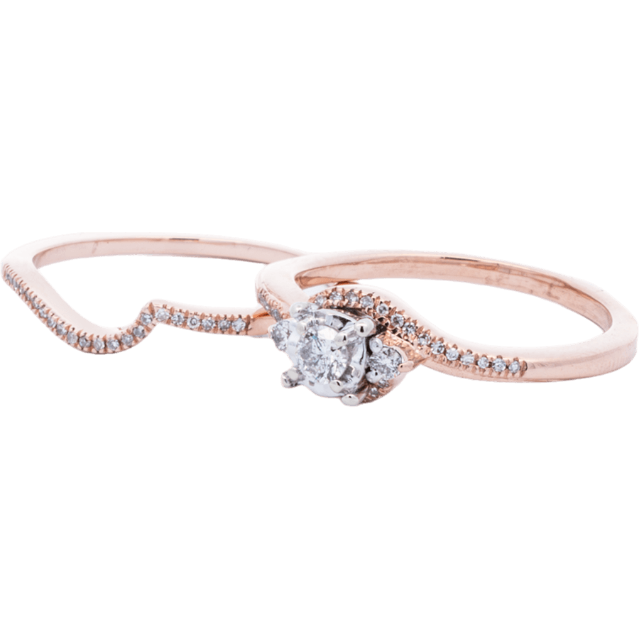 Picture of  Ring 14k Rose Gold 53 Diamonds