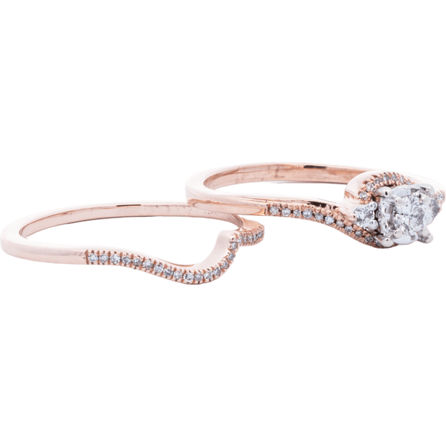 Picture of  Ring 14k Rose Gold 53 Diamonds