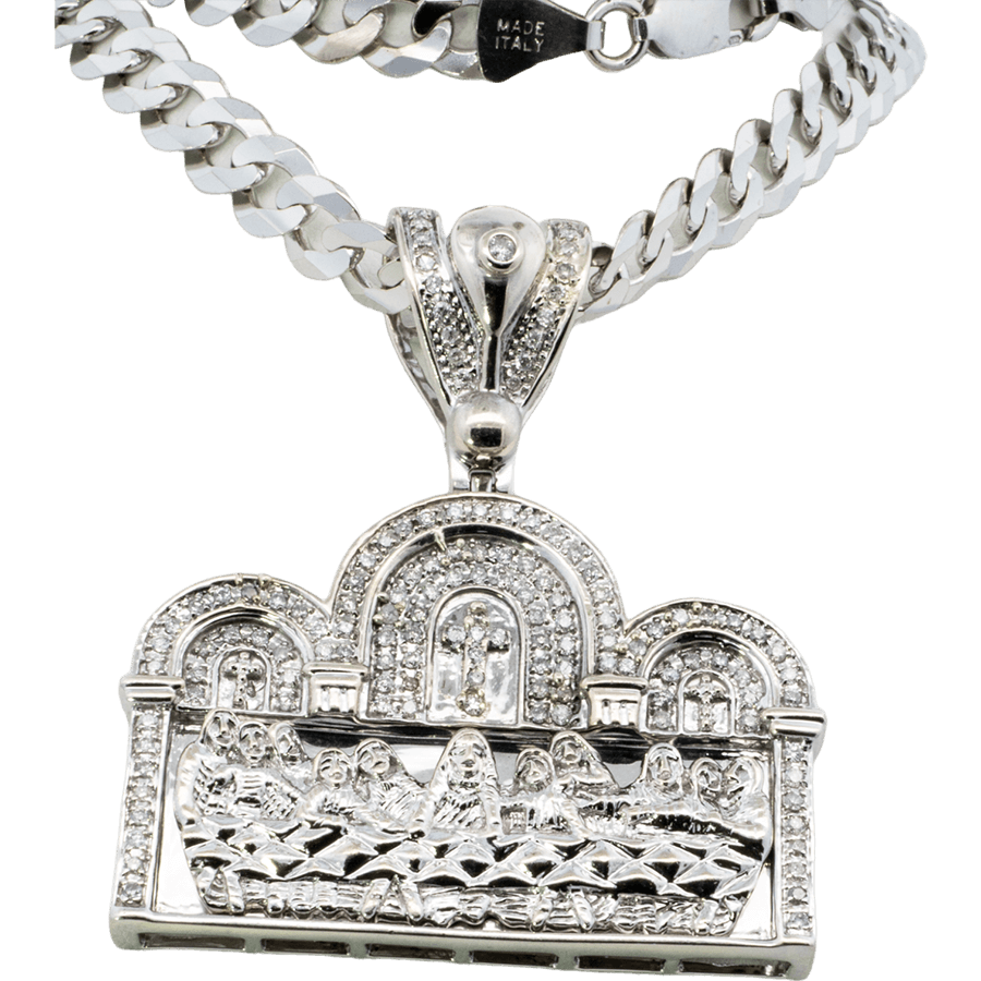 Picture of  Necklace 14k White Gold with 1.03 Carats of Diamond