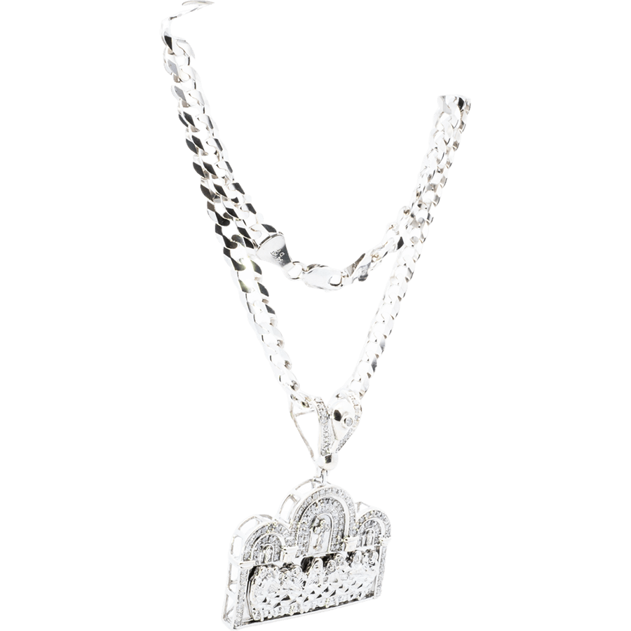 Picture of  Necklace 14k White Gold with 1.03 Carats of Diamond