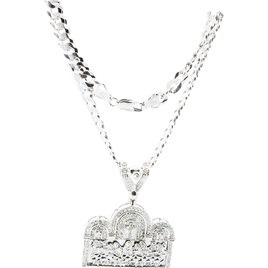 Picture of  Necklace 14k White Gold with 1.03 Carats of Diamond