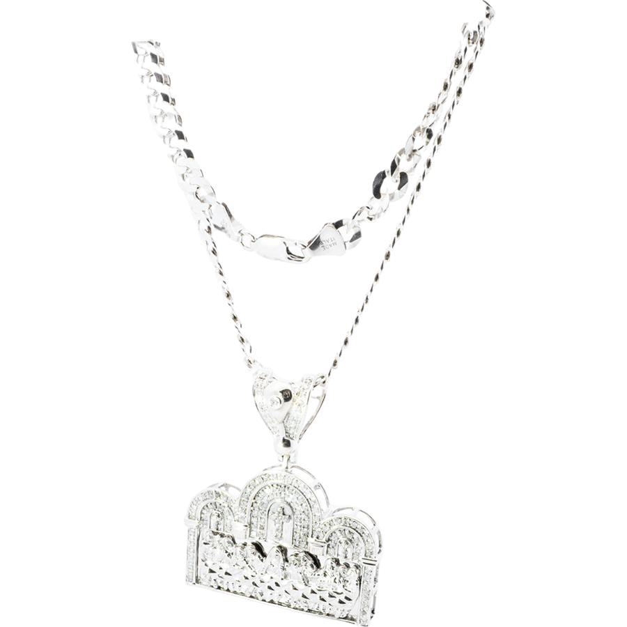 Picture of  Necklace 14k White Gold with 1.03 Carats of Diamond