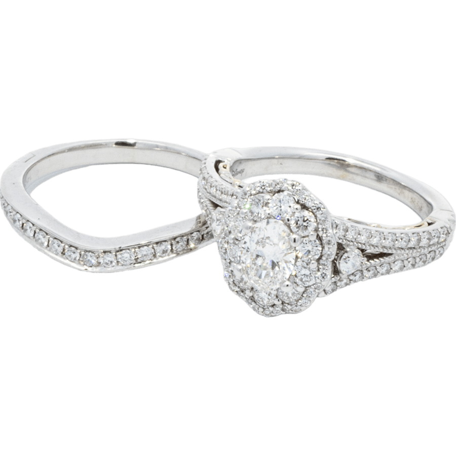 Picture of  Ring 14k White Gold 105 Diamonds