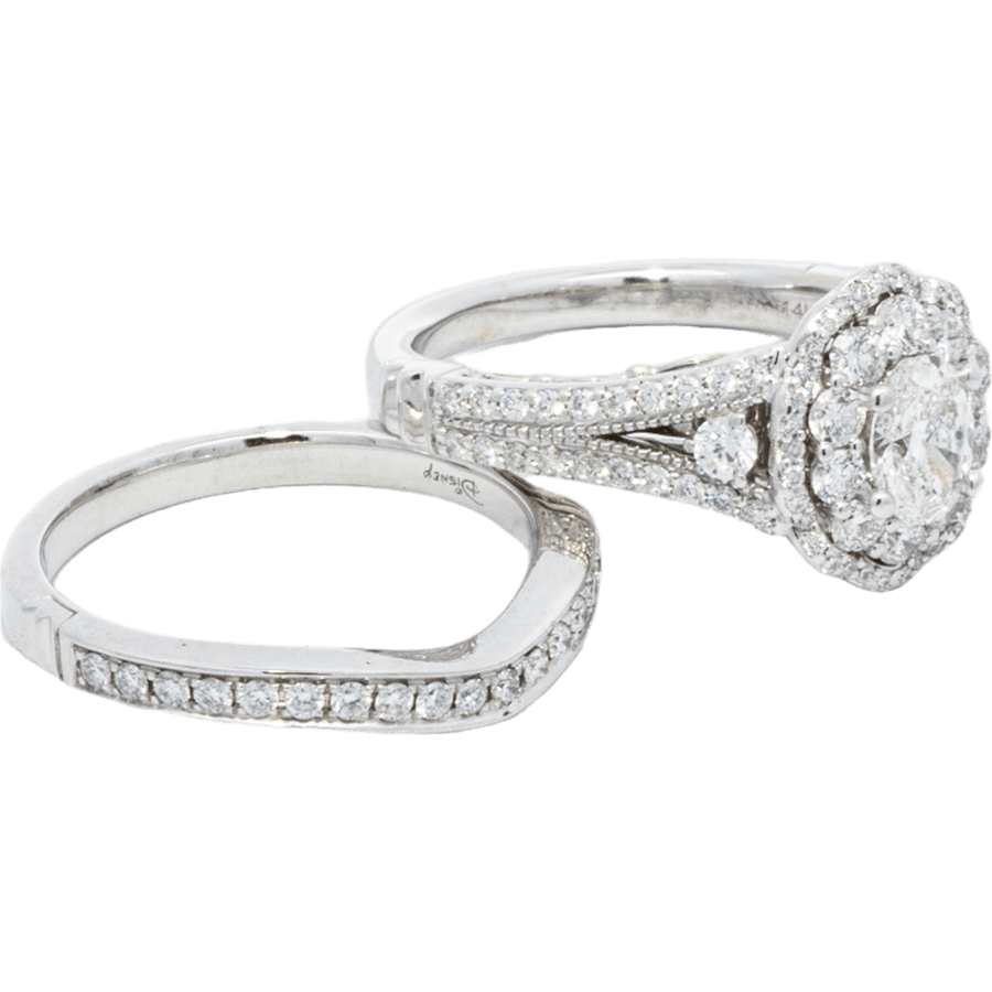 Picture of  Ring 14k White Gold 105 Diamonds