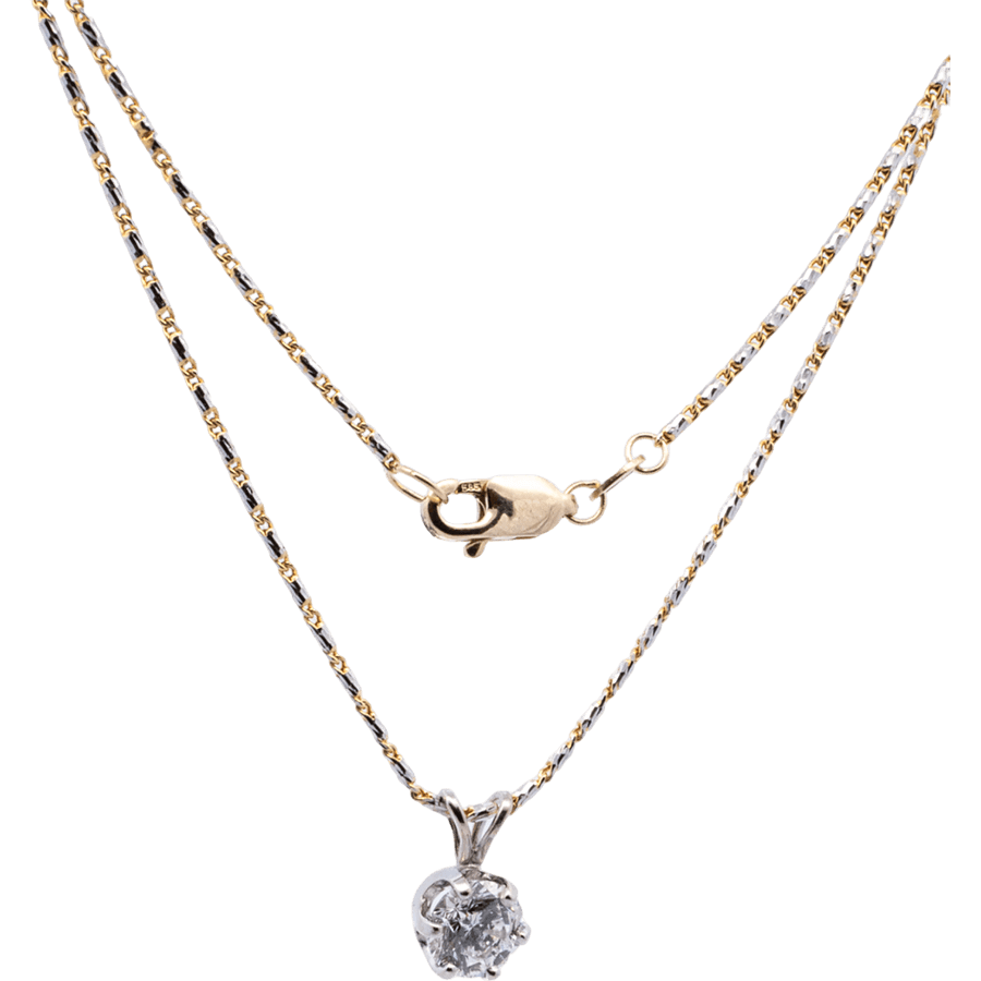 Picture of  Necklace 14k Two Toned Gold With 0.98 Carats Of Diamonds