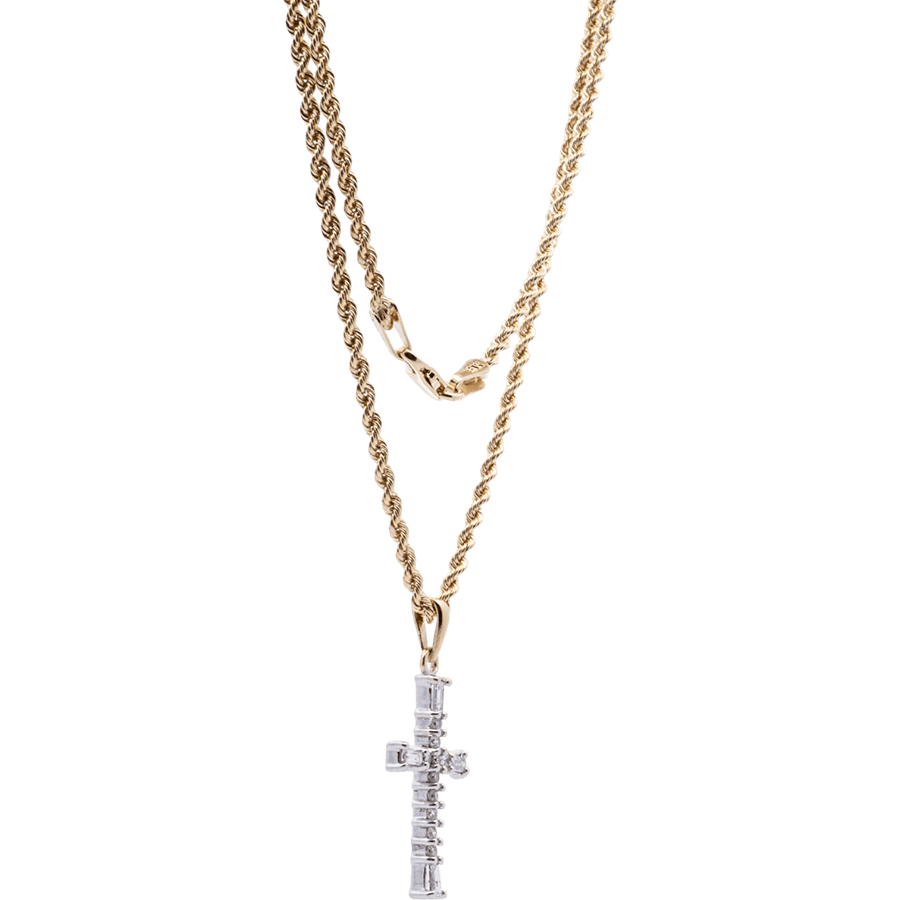 Picture of  Necklace 14k Yellow Gold With 0.5 Carats Of Diamonds