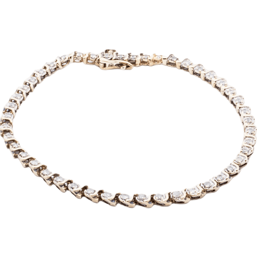 Picture of  Bracelet 10k Yellow Gold With 0.46 Carats Of Diamonds