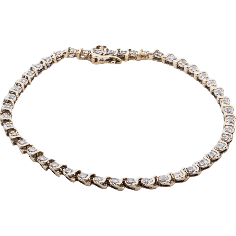 Picture of  Bracelet 10k Yellow Gold With 0.46 Carats Of Diamonds