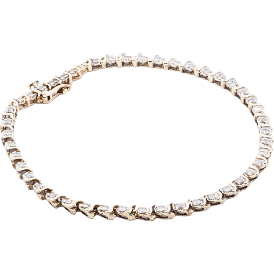 Picture of  Bracelet 10k Yellow Gold With 0.46 Carats Of Diamonds