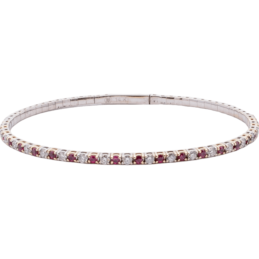 Picture of  Bracelet 14k White Gold with 0.63 Carats of Diamonds