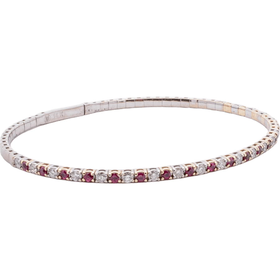 Picture of  Bracelet 14k White Gold with 0.63 Carats of Diamonds