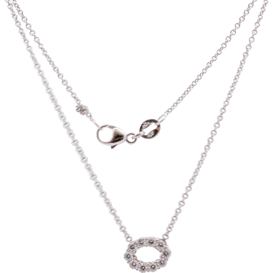 Picture of  Necklace 18k White Gold with 0.3 Carats of Diamonds