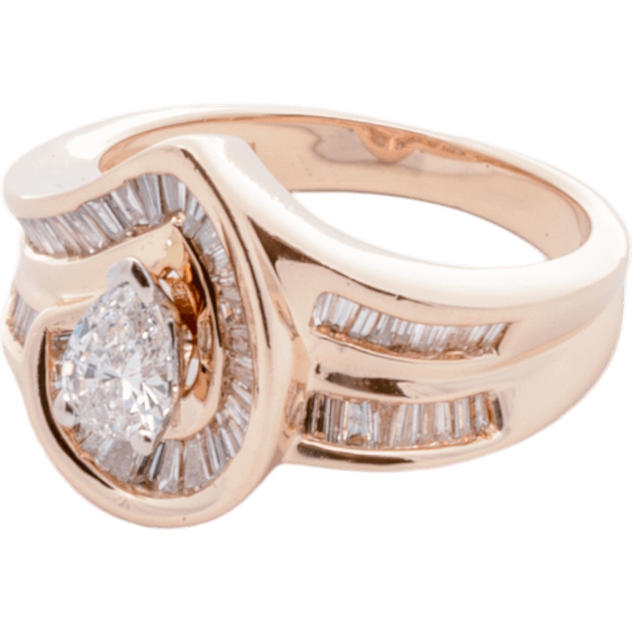 Picture of  Ring 14k Yellow Gold with 0.99 Carats of Diamonds