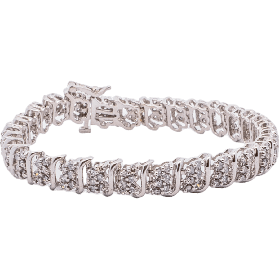 Picture of  Bracelet 10k White Gold with 1.74 Carats of Diamonds