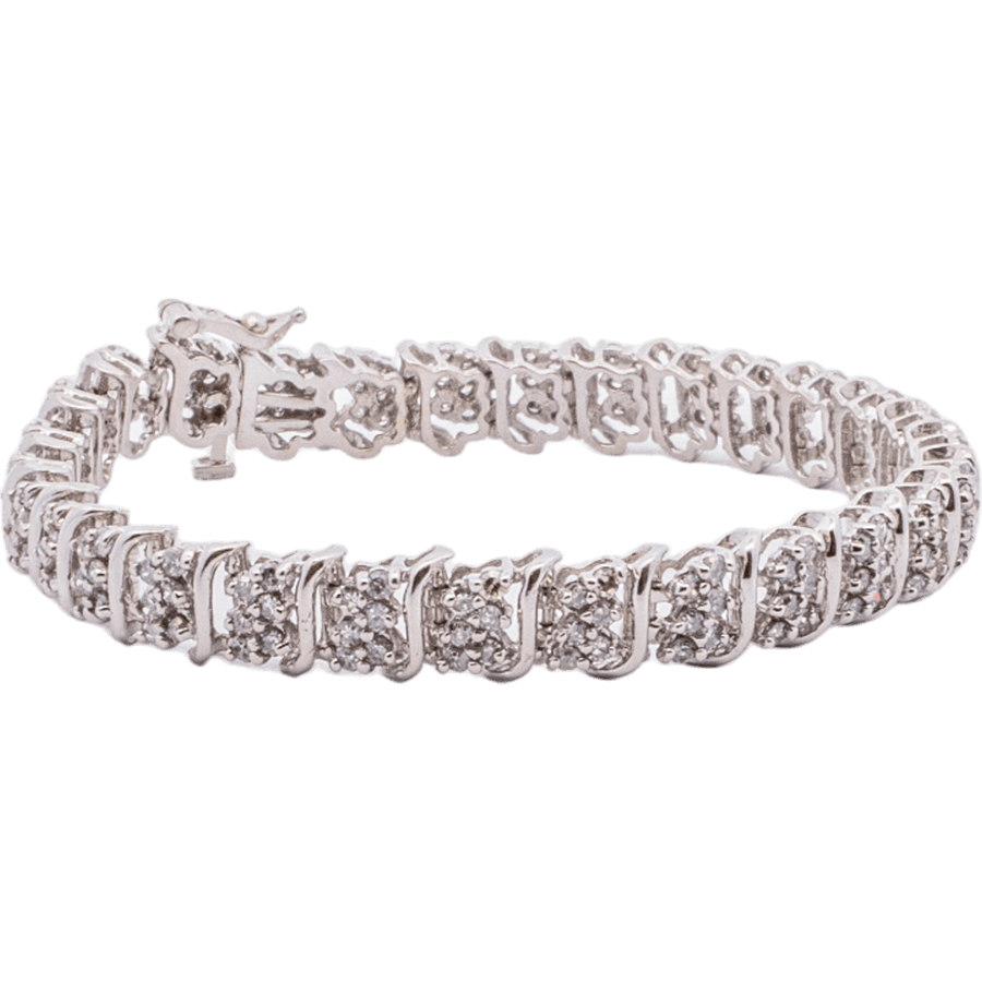 Picture of  Bracelet 10k White Gold with 1.74 Carats of Diamonds