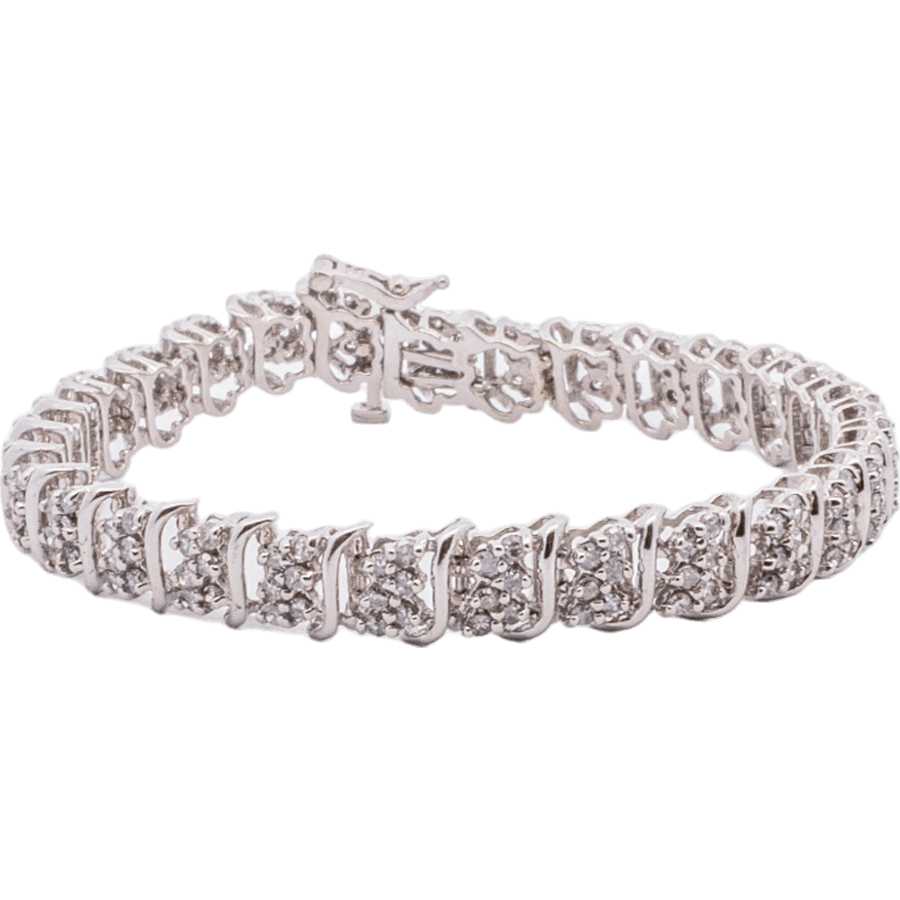 Picture of  Bracelet 10k White Gold with 1.74 Carats of Diamonds