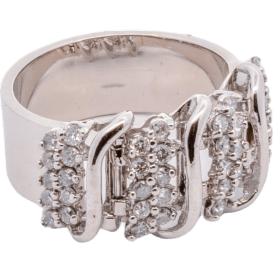 Picture of  Ring 10k White Gold with 0.8 Carats of Diamonds