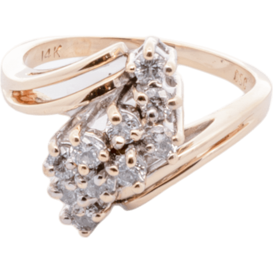  Ring 14k Yellow Gold with 0.5 Carats of Diamonds