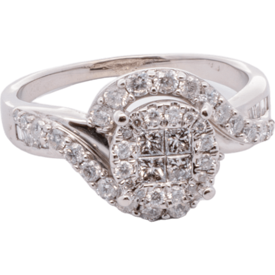 Picture of  Ring 10k White Gold with 0.96 Carats of Diamonds