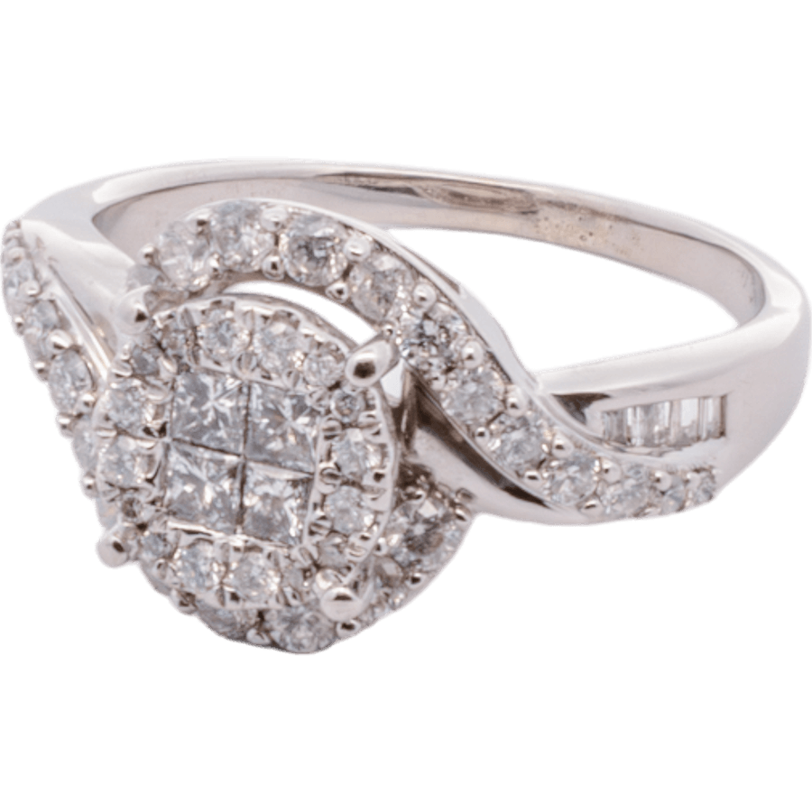 Picture of  Ring 10k White Gold with 0.96 Carats of Diamonds