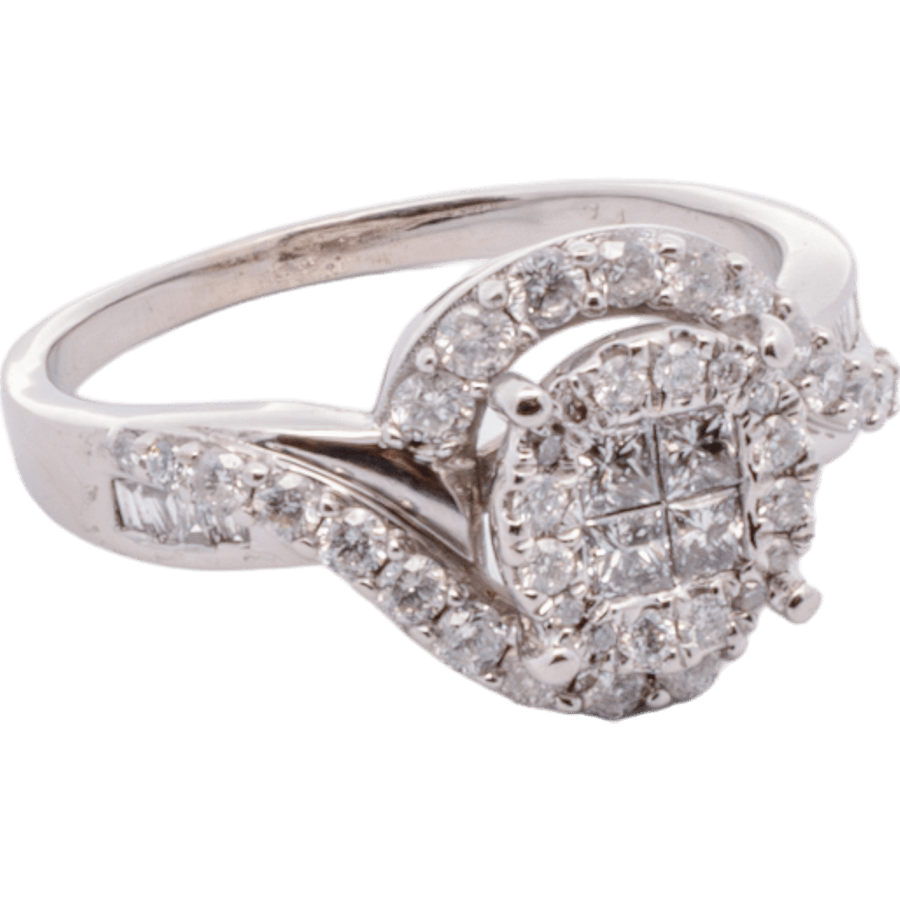 Picture of  Ring 10k White Gold with 0.96 Carats of Diamonds