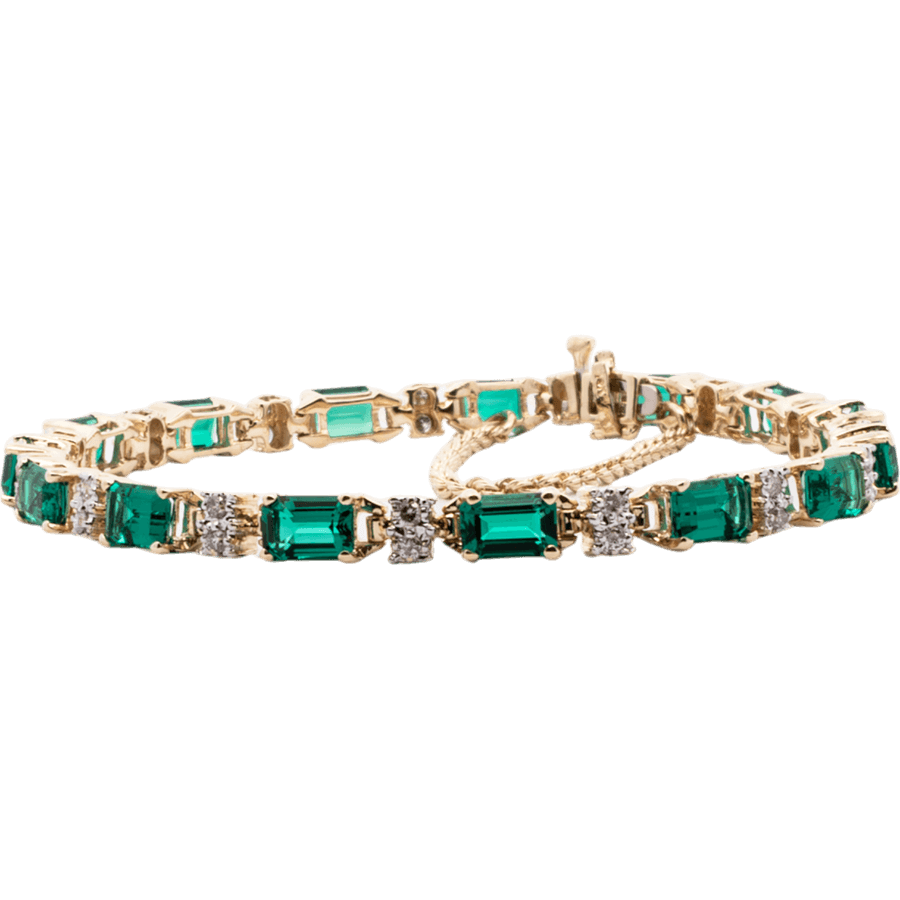 Picture of  Bracelet 14k Yellow Gold with 0.3 Carats of Diamonds