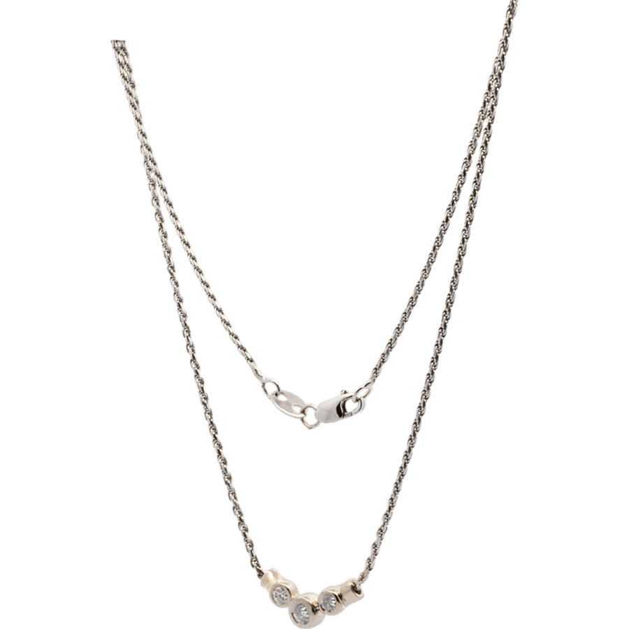 Picture of  Necklace 14k Yellow Gold with 0.35 Carats of Diamonds