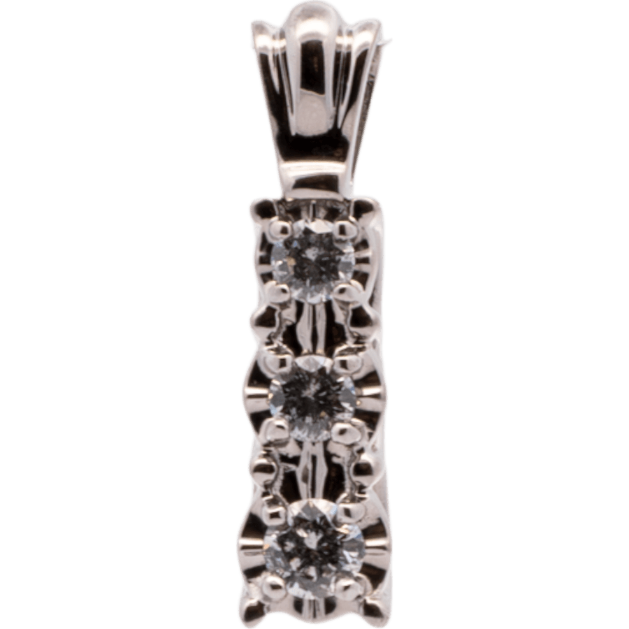  Pendant 10k White Gold with 0.48 Carats of Diamonds