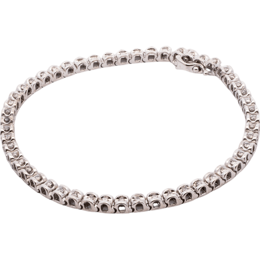 Picture of  Bracelet 14k White Gold with 1.04 Carats of Diamonds