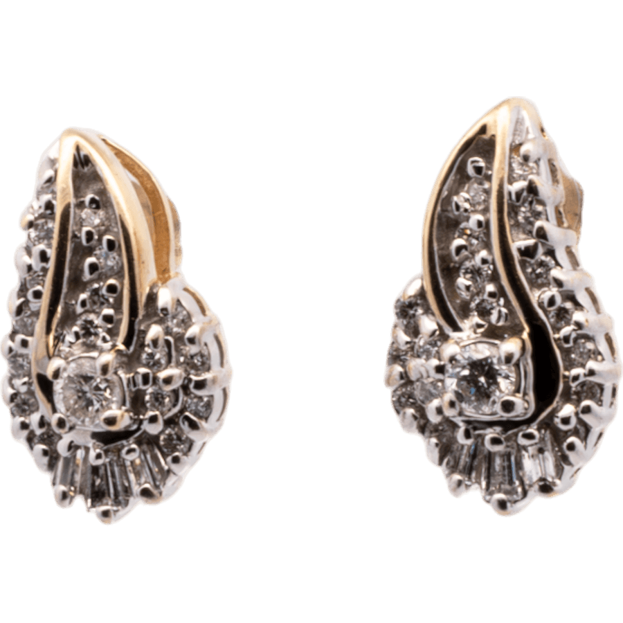 Picture of  Earrings 14k Yellow Gold with 0.4 Carats of Diamonds