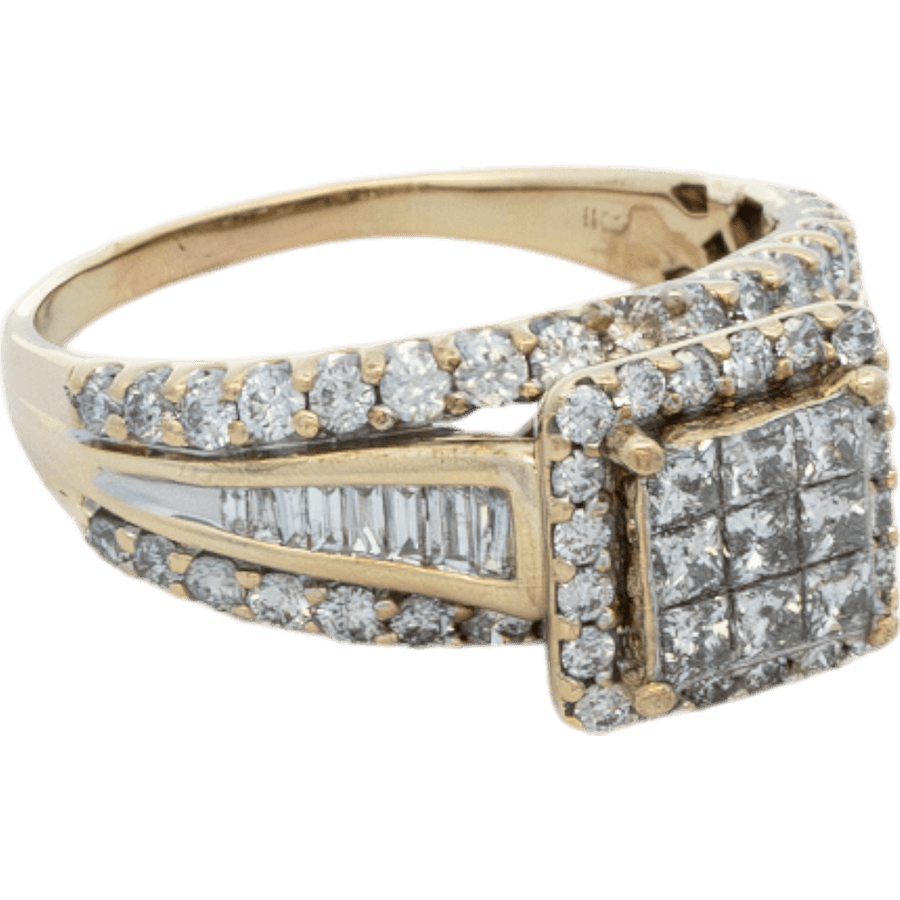 Picture of  Ring 10k Yellow Gold with 2.48 Total Carats of Diamonds