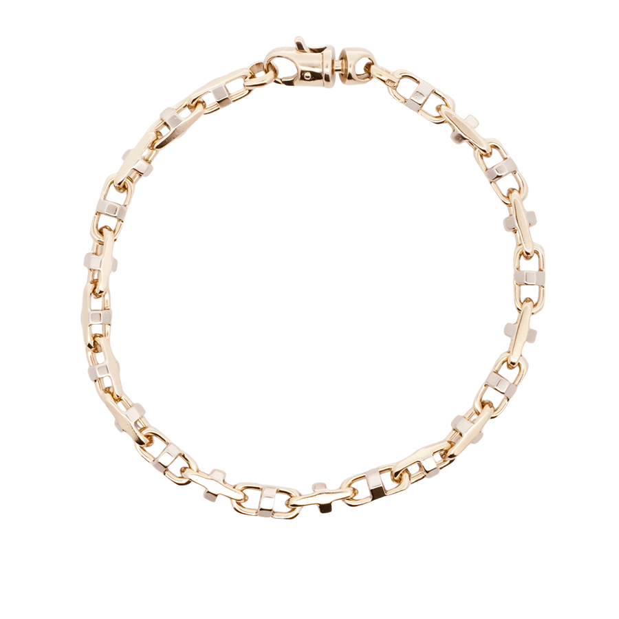  Bracelet 10k Two Toned Gold