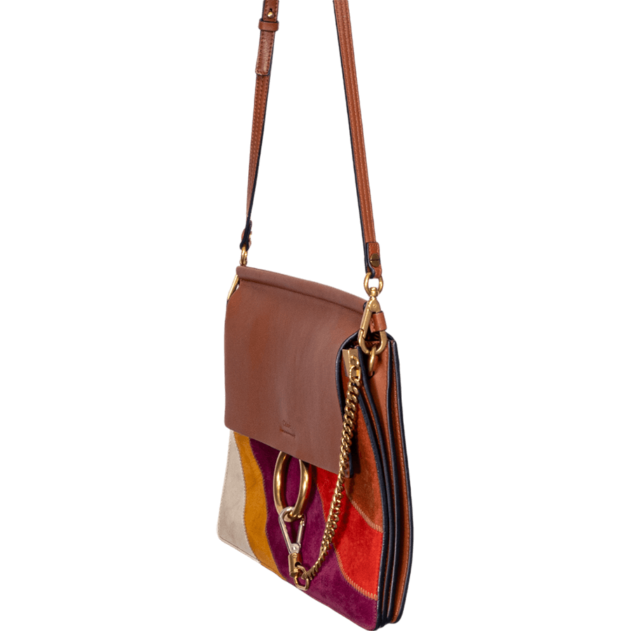 Picture of  Chloe Handbag Faye Leather & Suede