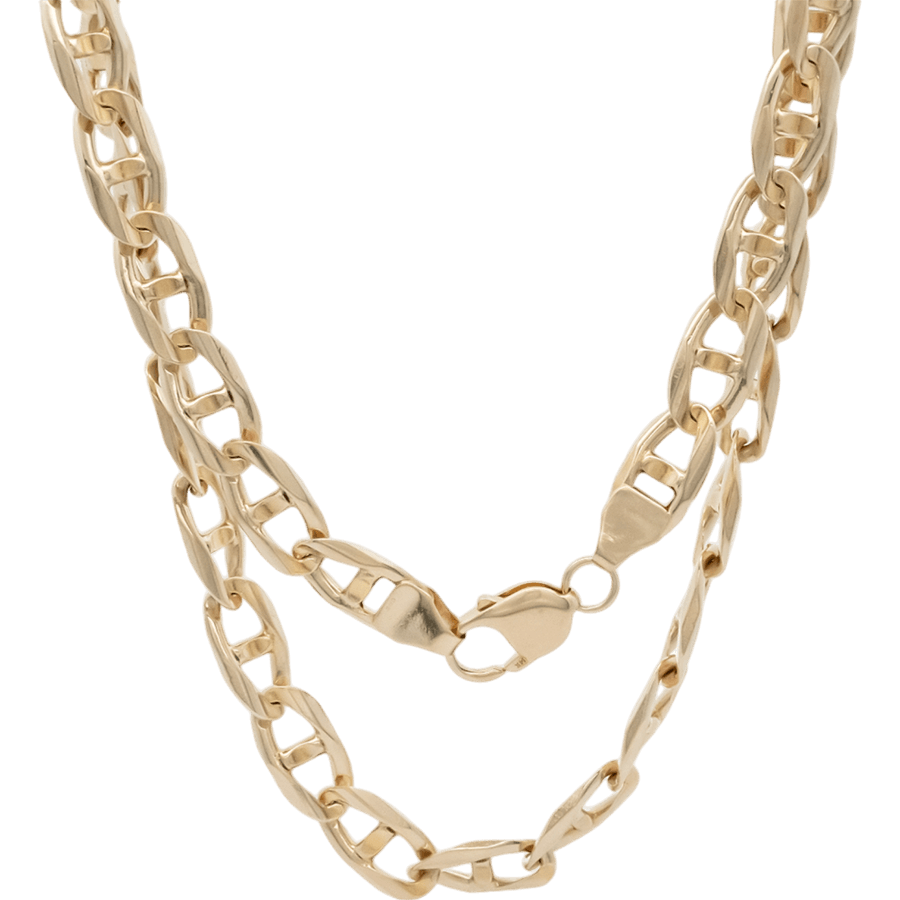  Chain 14k Yellow Gold Total Carats of Diamonds