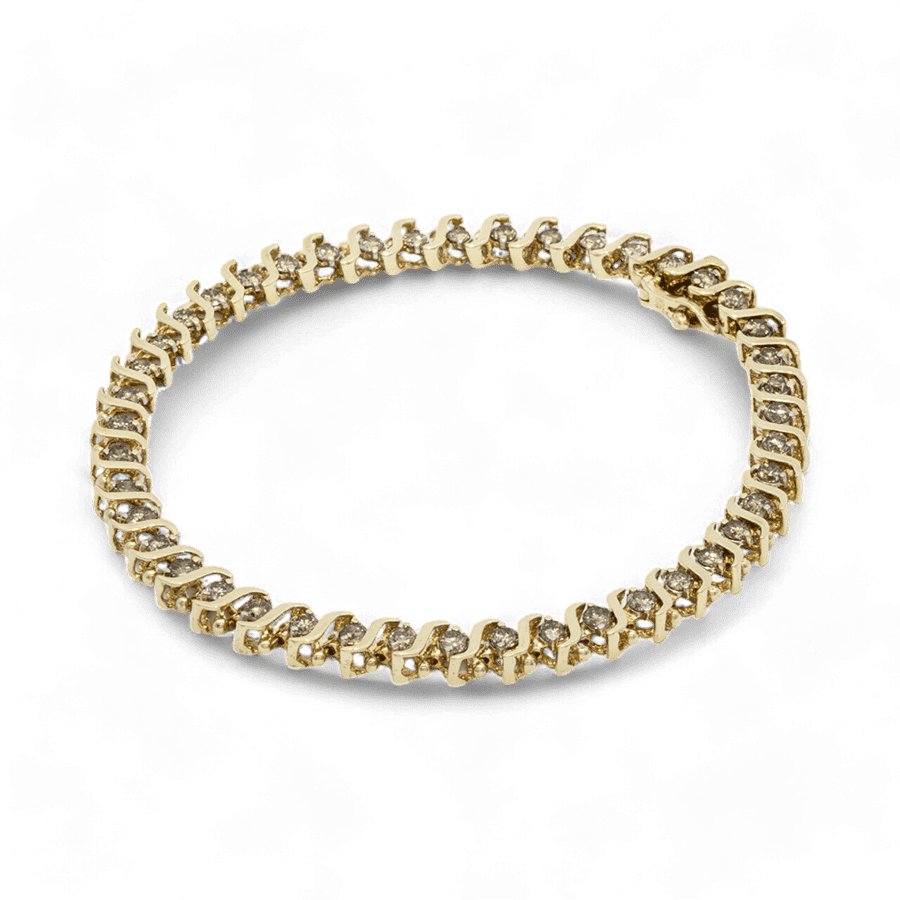 Picture of  Bracelet 10k Yellow Gold with 2.15 Carats of Diamonds