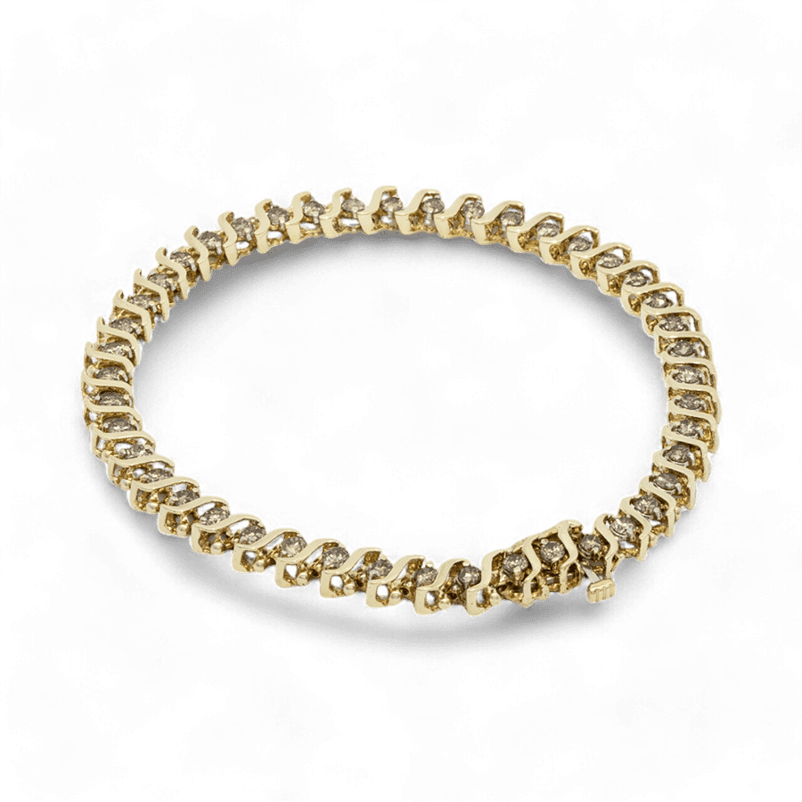 Picture of  Bracelet 10k Yellow Gold with 2.15 Carats of Diamonds