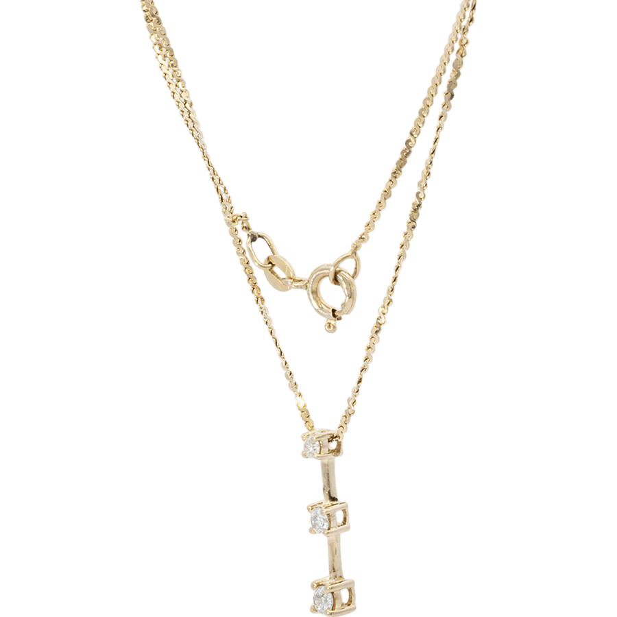 Picture of  Necklace 14k Yellow Gold with 0.27 Carats of Diamonds