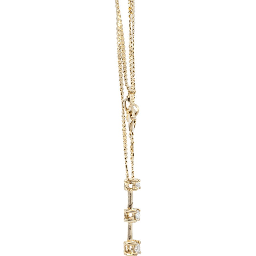 Picture of  Necklace 14k Yellow Gold with 0.27 Carats of Diamonds