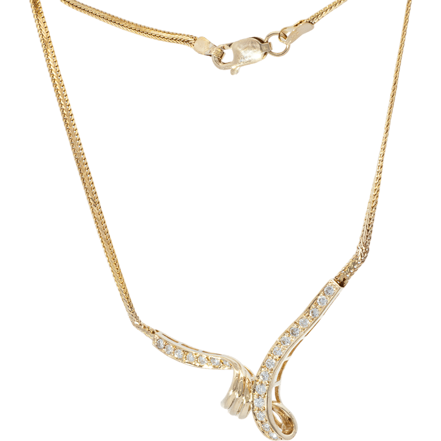 Picture of  Necklace 14k Yellow Gold with 0.63 Carats of Diamonds