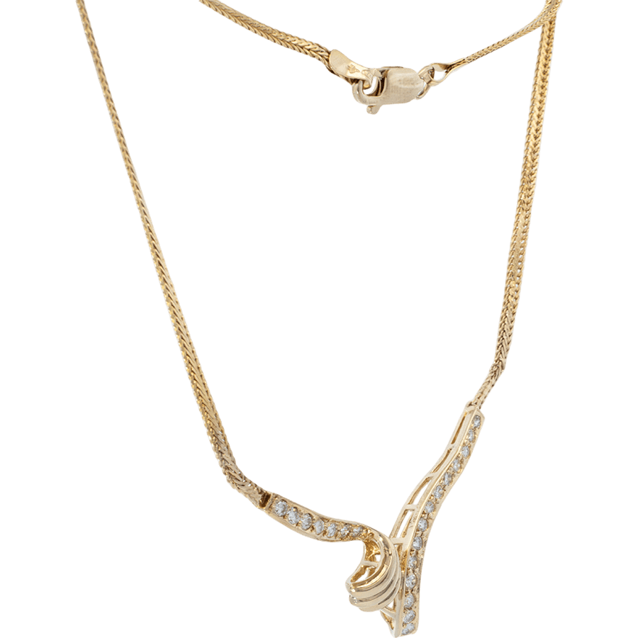 Picture of  Necklace 14k Yellow Gold with 0.63 Carats of Diamonds